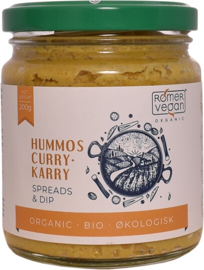 Rømer Smørepålegg Hummus Karry Øko - 200 g