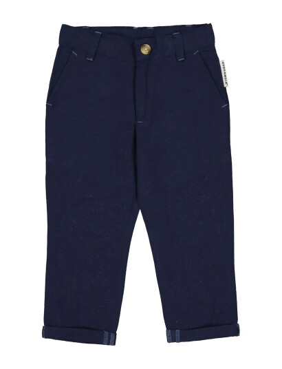 Geggamoja Linen Pants Blue Navy 110/116