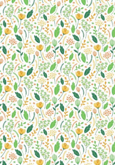 Wilton teppe Fleur gul/grønn/multi Størrelse: 200 x 280 cm