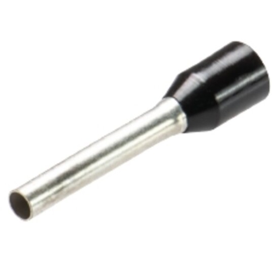 EFA Isolert Endehylse 1,5mm² Sort Normal