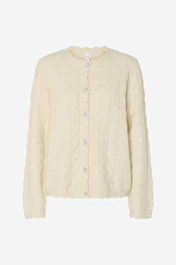 YAS   Kardigan yasBubera LS Knit Cardigan   Grå