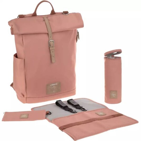 LÄSSIG Skifteryggsekk Rolltop Ryggsekk kanel LÄSSIG Skifteryggsekk Rolltop Ryggsekk kanel