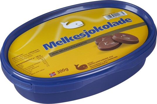 HVAL MELKESJOKOLADE 300G HVAL MELKESJOKOLADE 300G