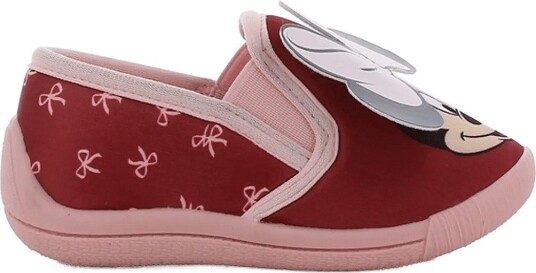 Minnie Mouse Girls Houseshoes   Burgundy   31