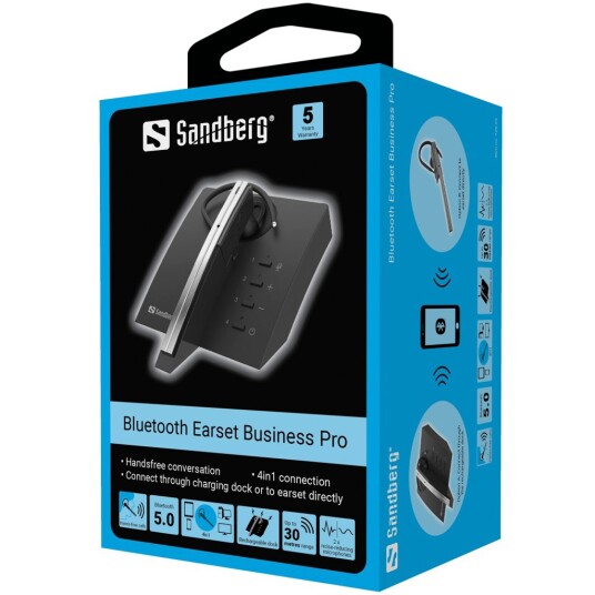 Sandberg Bluetooth Earset Business Pro - earphones with mic