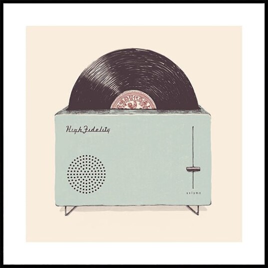 Florent Bodart High Fidelity Plakat Plakat / 70x70cm 