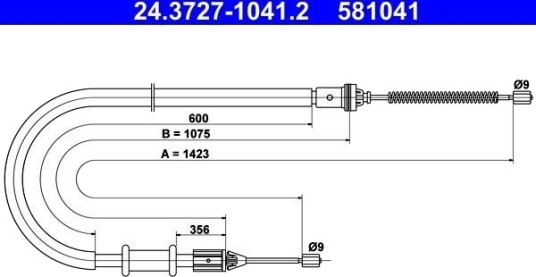 Bremsewire ATE 24.3727 1041.2 Bremsewire ATE 24.3727 1041.2