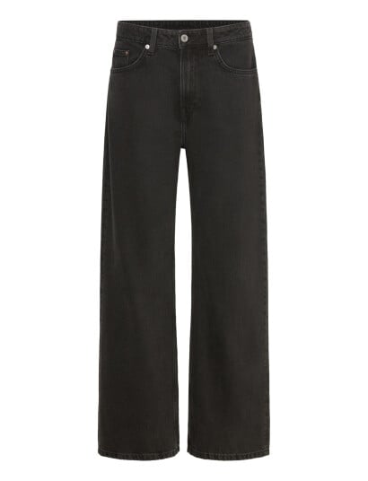 Weekday Missy Low Rise Loose Straight Leg Jeans - Black - 29 x 34