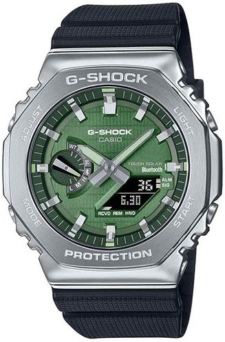 Casio Herreklokke GBM 2100A 1A3ER G Shock Grønn/Gummi Ø44.4 mm