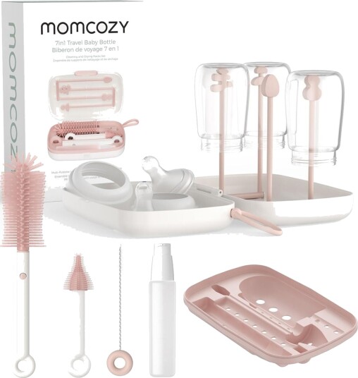 Momcozy 7-i-1 Babysett Rosa