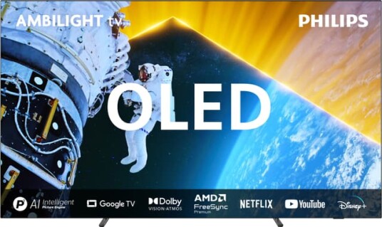 Philips 77" OLED809 4K OLED Ambilight Smart TV med Dolby Vision og Dolby Atmos