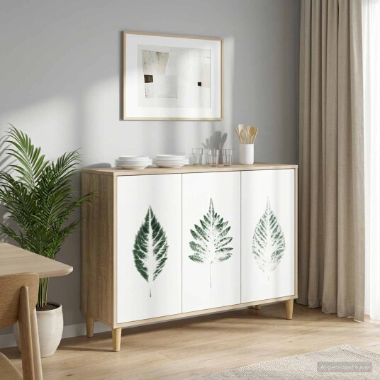 vidaXL Serviesskap HANAU Sonoma 102 x 33 x 75 cm Konstruert tre