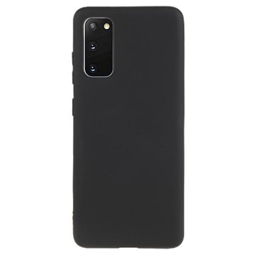Mot Fingeravtrykk Matte Samsung Galaxy S20 TPU-deksel Svart