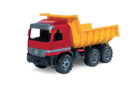 Lena Giga Trucks Dump Truck Actros Dumper Dump Truck Inne/Ute 3 År Plast Rød Gult Lena Giga Trucks Dump Truck Actros Dumper Dump Truck Inne/Ute 3 År Plast Rød Gult
