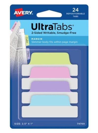 Avery Ultra Tabs Blank Faneindeks Bl? Grånn Rosa Lilla Avery Ultra Tabs Blank Faneindeks Bl? Grånn Rosa Lilla