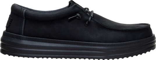 Hey Dude Rev Tumbled Leather   BLACK/BLACK   42