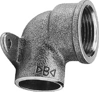 Conex Veggbøyning For Loddede Og Gjengede Koblinger 18X1/2" Messing   4472G018004000