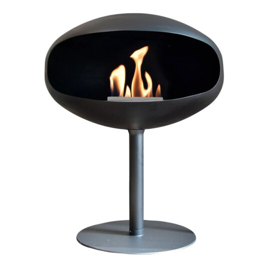 Cocoon Fires Cocoon Pedestal Svart med svart fot Svart Cocoon Fires Cocoon Pedestal Svart med svart fot Svart