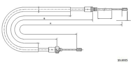 Metzger Tautrekk parkeringsbrems METZGER 10.6035