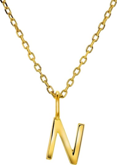 Pan Jewelry Letters smykke i 925 forgylt sølv N