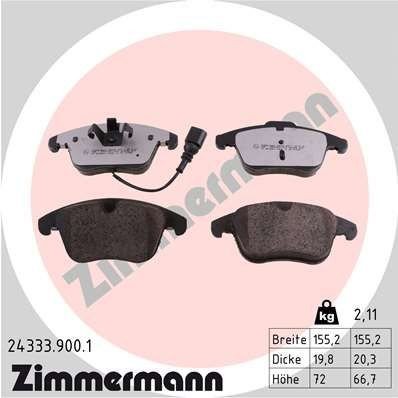 Bremseklosser ZIMMERMANN 24333.900.1