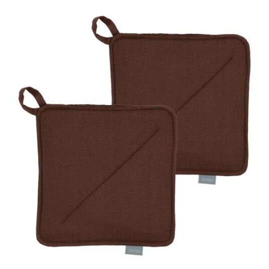 Södahl Soft Tools grytelapper 20x20 cm 2 stk coffee brown