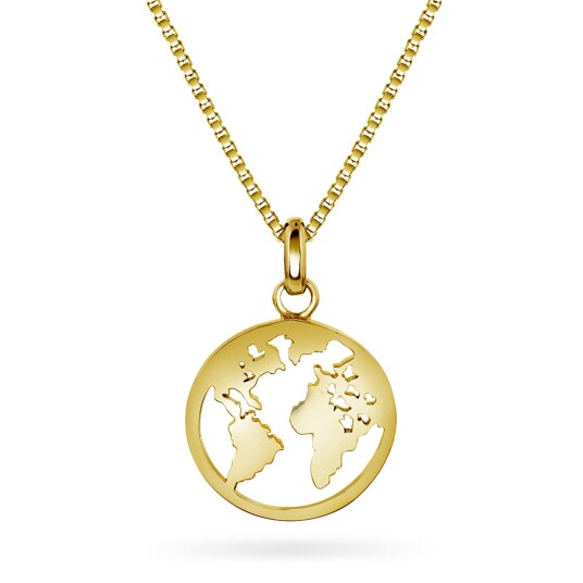 Pan Jewelry, Smykke i 925 forgylt sølv verdenskart