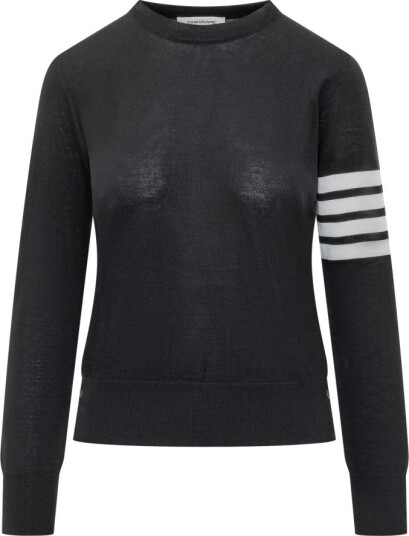 Thom Browne Dame Strikkevarer Blå M,