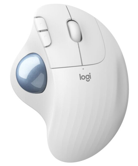 Logitech Ergo M575 Trådløs Ergonomisk Trackball-mus Hvit 2000 DPI