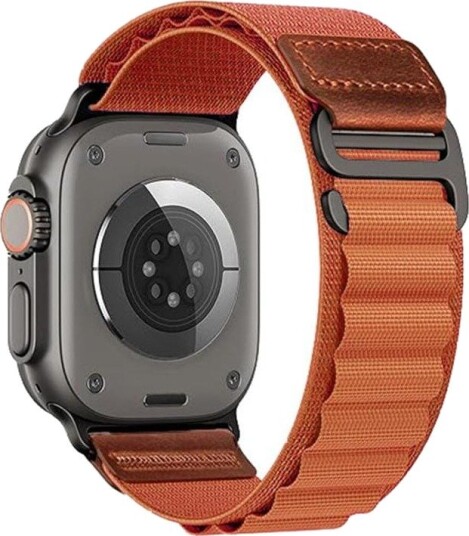 Nylonarmbånd til Apple Watch 38–40–41–42 mm – Terrakotta – Alpine Loop – Nylonarmbånd
