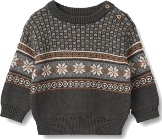 Wheat Baby Knit Pullover Julius Raven (68 / 6 mnd)