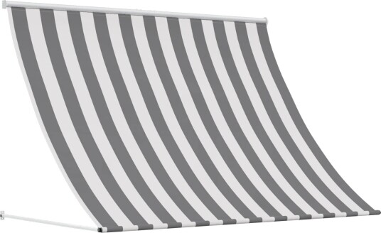 vidaXL Markise Antrasitt og Hvit 250 x 150 cm