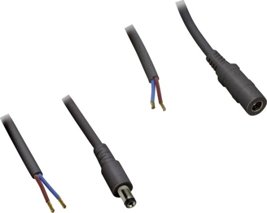 Bkl Electronic Lavspent Tilkoblingskabel Lavspennings-Tilkobling Lavspenningsplugg Åpne Ende 5,50 Mm 2,10 Mm 2,10 Mm 2,50 M 1 Sett