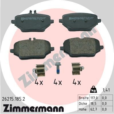 Bremseklosser ZIMMERMANN 26215.185.2 Bremseklosser ZIMMERMANN 26215.185.2