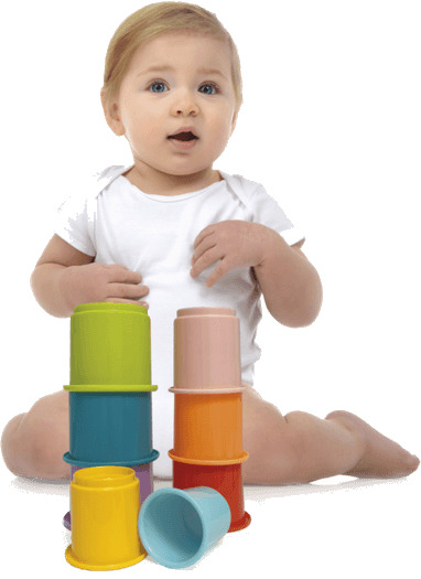 Happy Baby Rainbow Stacking Cups 8 Pcs Happy Baby Rainbow Stacking Cups 8 Pcs