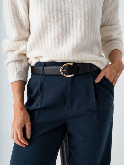 Roberto Rosso Nero Belt Sort 85