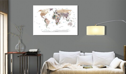 Tavle World Map: Where Today? 120X80 Artgeist sp. z o. o.