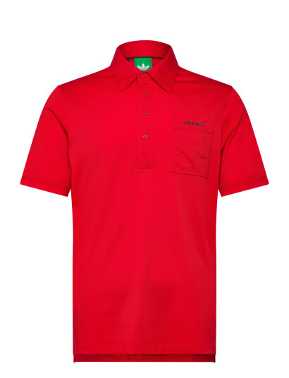 adidas Golf Originals S Pocket Polo - Red - XS