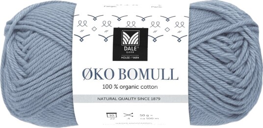 Økologisk Bomull - 306 Lys Denim Blå