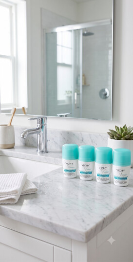 Vichy Anti-Trace 48h antiperspirant 50 ml 4 stykker Vichy Anti-Trace 48h antiperspirant 50 ml 4 stykker