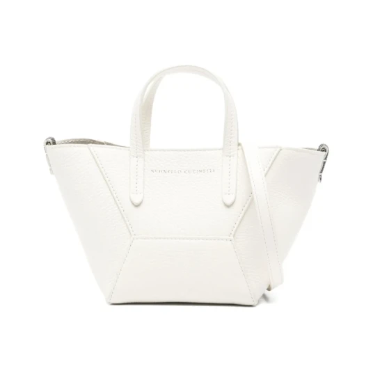 Brunello Cucinelli Dame Vesker Hvit ONE SIZE, Brunello Cucinelli Dame Vesker Hvit ONE SIZE,