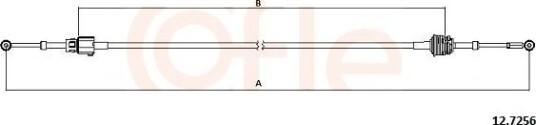 Kabel, girmekanisme COFLE 92.12.7256 Kabel, girmekanisme COFLE 92.12.7256