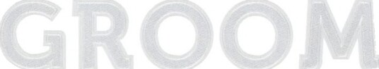 GROOM Hvit Patch