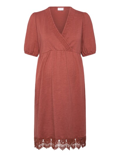 Mamalicious Mlalisa Tess Abk 24 Jrs Dress 2F Red M