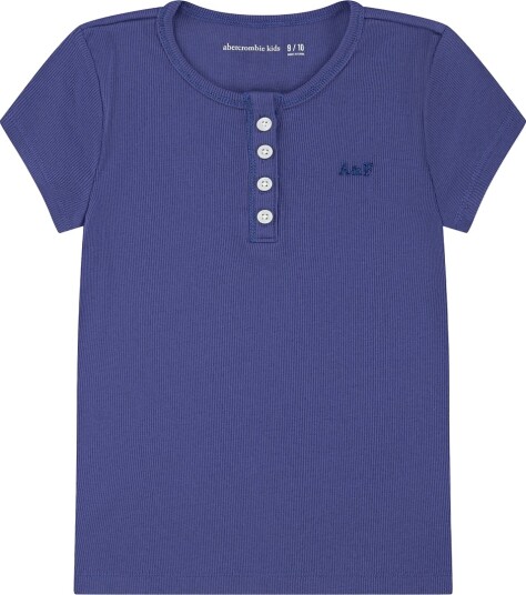 Abercrombie & Fitch T skjorte   Rib   Skipper Blue   Abercrombie & Fitch   15 16 år 170 176   T skjorte   Blå