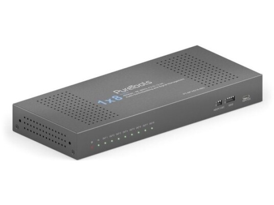 Puretools Pt Sp Hd18 48G Hdmi 8X Hdmi 3,5 Mm 7680 X 4320 Piksler Sort Stål