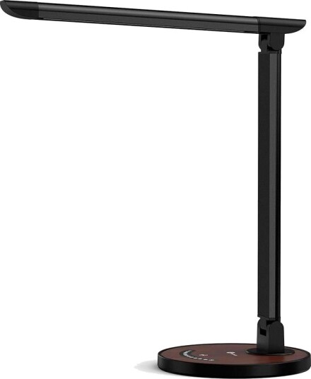 TaoTronics LED skrivebordslampe med USB lading 7 lysmoduser Svart TaoTronics LED skrivebordslampe med USB lading 7 lysmoduser Svart