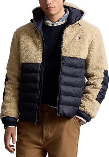 The Colden Hybrid Jacket - Collection Navy / Spring Beige The Colden Hybrid Jacket - Collection Navy / Spring Beige