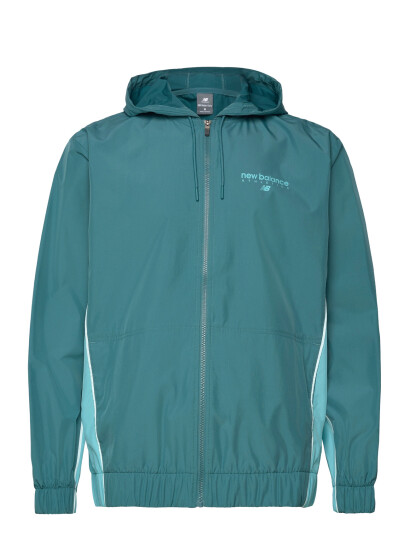 New Balance Linear Graphic Woven Jacket Blue XL New Balance Linear Graphic Woven Jacket Blue XL