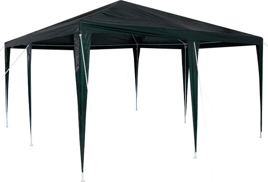 vidaXL Partytelt Grønn og hvit 400 x 400 x 266 cm Polyester og stål vidaXL Partytelt Grønn og hvit 400 x 400 x 266 cm Polyester og stål